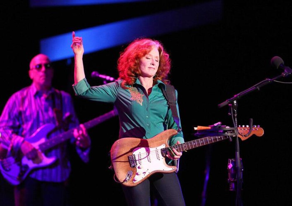 Bonnie Raitt and James "Hutch" Hutchinson performing at the Saenger Theater, New Orleans 12-7-2013