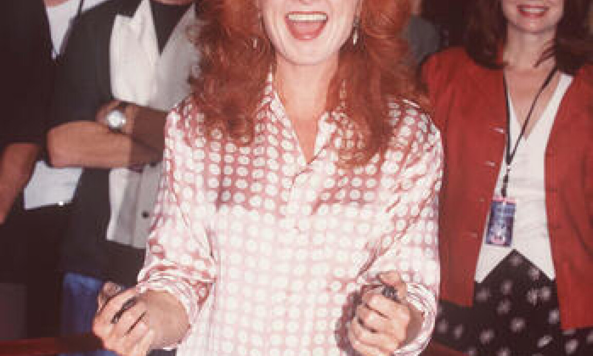 Bonnie Raitt honored by Hollywood's RockWalk with handprint. RockWalk honors artists who have made a significant contribution to the rock 'n roll artform. TCL Chinese Theatre court yard in Los Angeles - Sept. 20, 1996