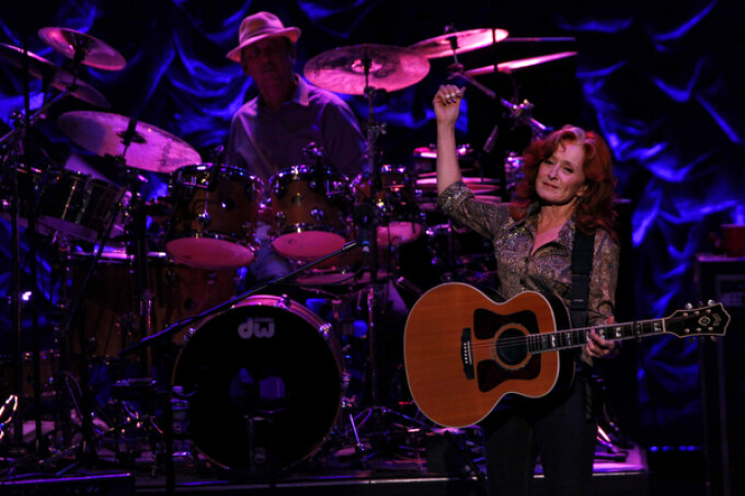 Bonnie Raitt performs at the Majestic Theatre.