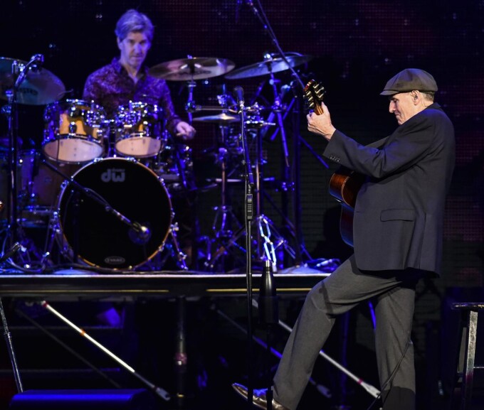 James Taylor performs at the TaxSlayer Center, Saturday, Feb.23, 2019 in Moline.