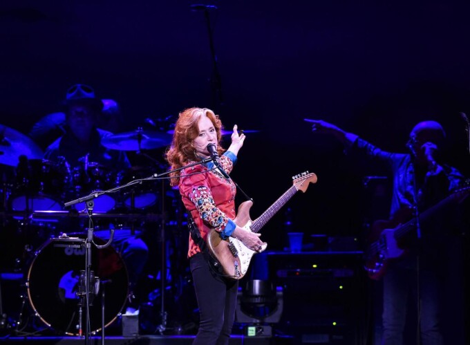 Bonnie Raitt opens for James Taylor at the TaxSlayer Center, Saturday, Feb.23, 2019 in Moline.