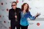 Elvis Costello and Bonnie Raitt attend the 2017 Little Kids Rock Benefit at PlayStation Theater on October 18, 2017 in New York City.
